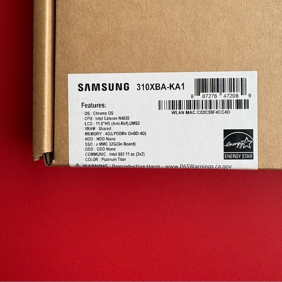 Samsung 310XBA-KA1 Chromebook, Brand New, Unsealed - Picture 6 of 12